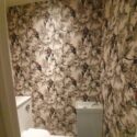 Small Cloakroom Wallpaper Transformation